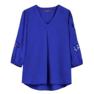 Brixon Ivy Cobalt Cutout Blouse